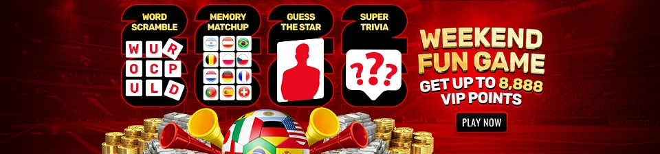 Weekend Fun Games, Unlocked Special VIP Points At SG88WIN!